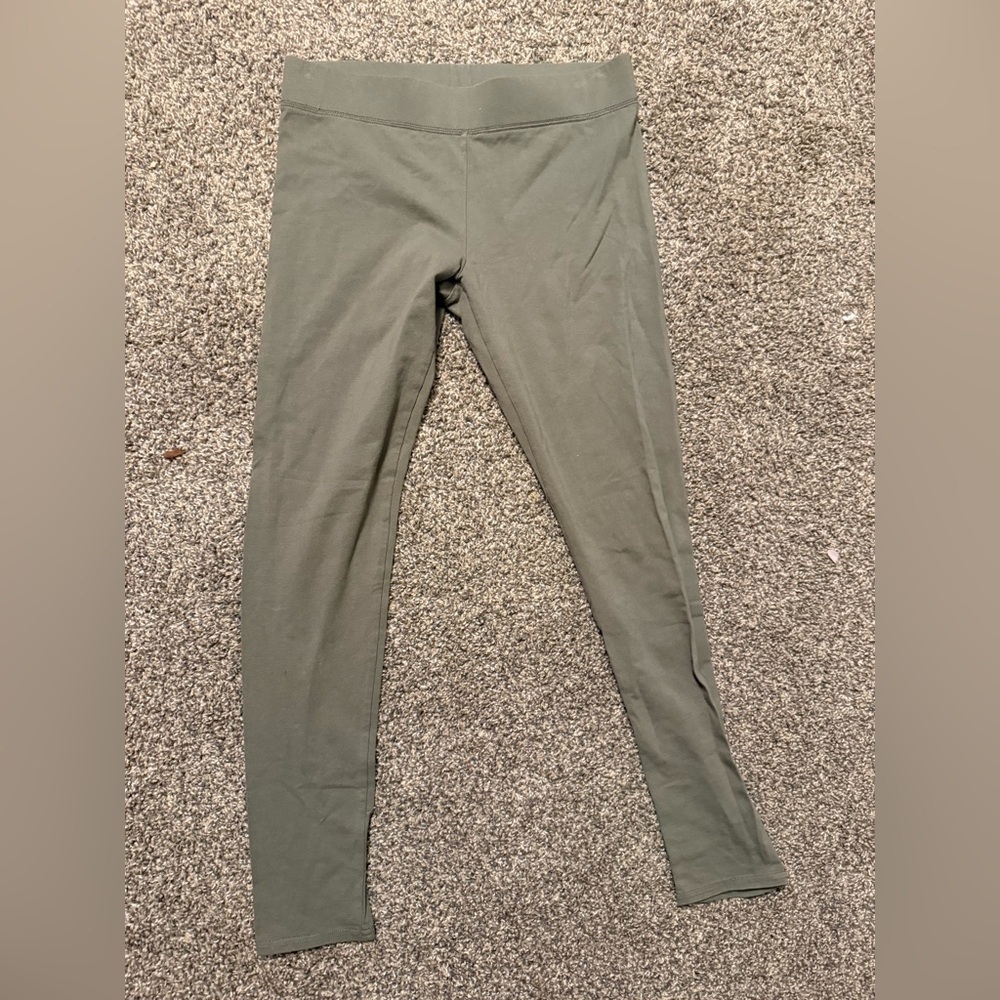 aerie Olive Green High-Rise Stretch Leggings